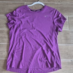 Nike Women's Violet Short Sleeve Dri-FIT Tee